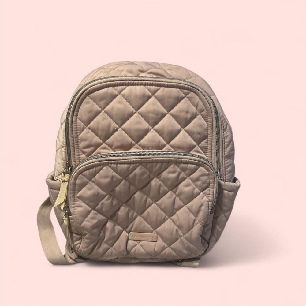 Quilted Tan Backpack